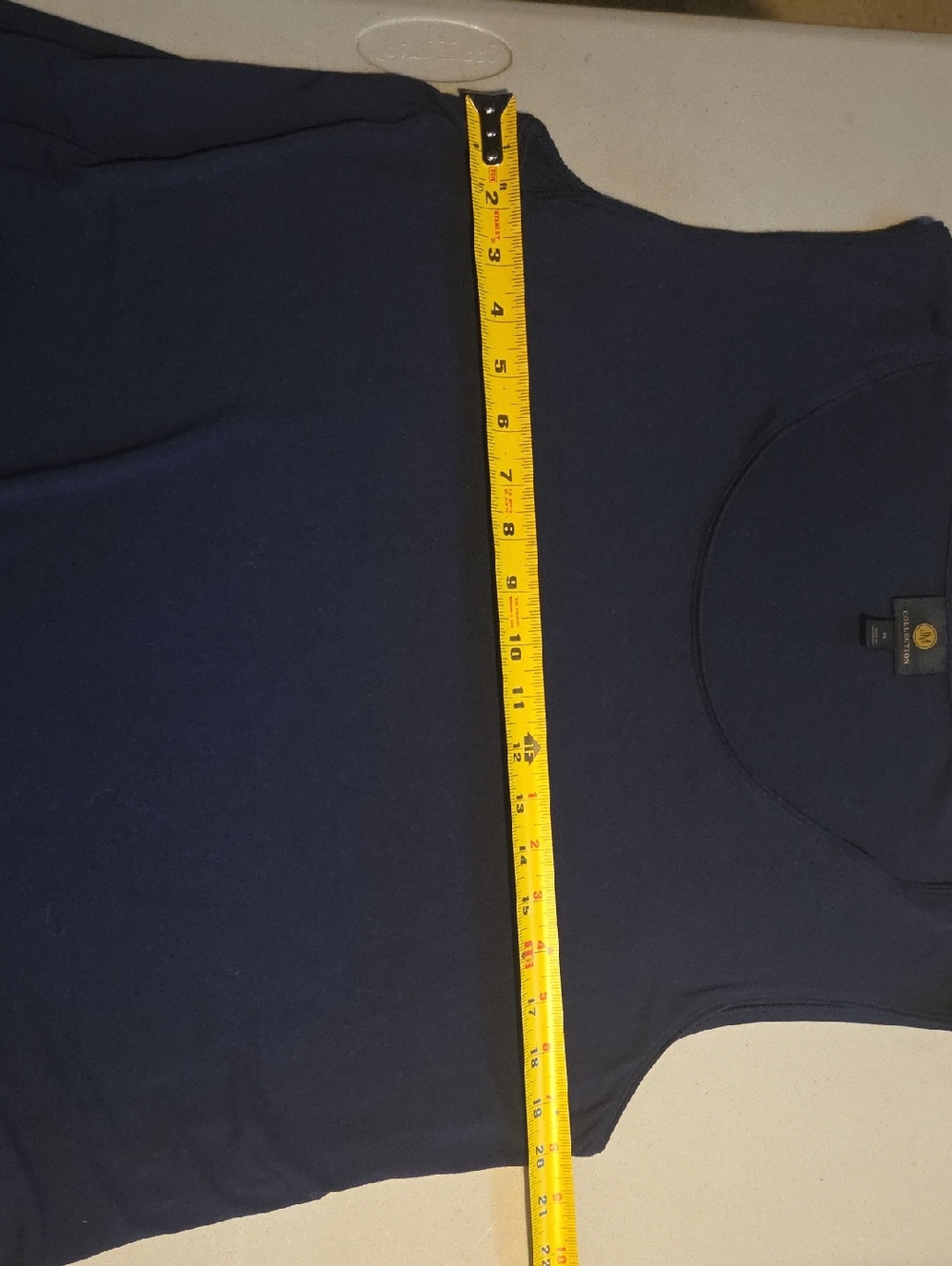JM Collection Navy Tank Top XL - Picture 6 of 8
